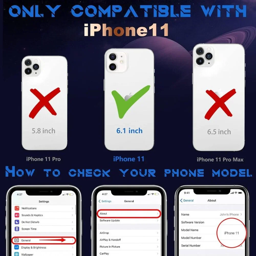 White 6D Astronaut iPhone 11 Case - Built-in Camera Lens Protector - 6.1